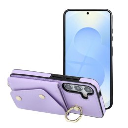 Etui na Samsung S25 EDGE Wonder z portfelem liliowe