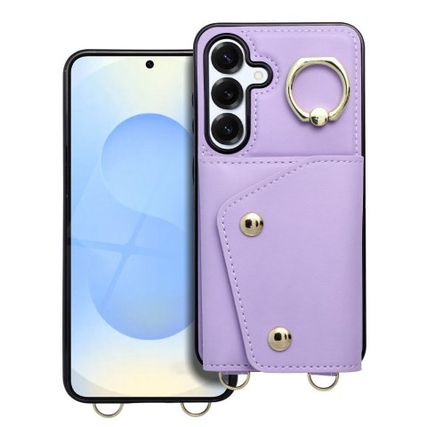 Etui na Samsung S25 EDGE Wonder z portfelem liliowe