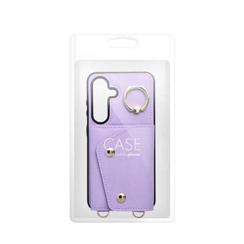 Etui na Samsung S25 EDGE Wonder z portfelem liliowe