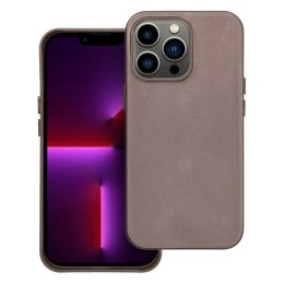 Etui na iPhone 13 PRO Woven Mag Cover zgodne z MagSafe jasnobrązowe