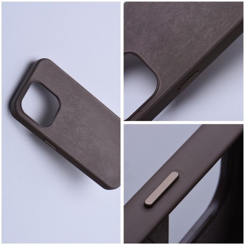Etui na iPhone 13 PRO Woven Mag Cover zgodne z MagSafe jasnobrązowe