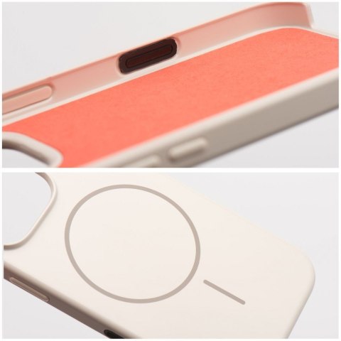 Etui na iPhone 16 PLUS Premium Glossy Mag Cover zgodny z MagSafe i Camera Control button białe