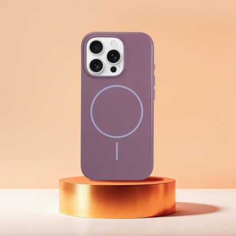 Etui na iPhone 16 PLUS Premium Glossy Mag Cover zgodny z MagSafe i Camera Control button fioletowe
