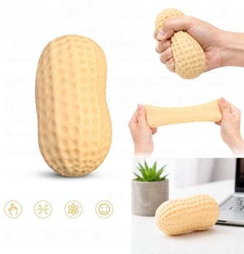 Gniotek pachnący squishy orzech 6 x 11 cm B-3246