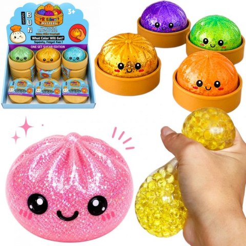 Gniotek squishy pierożek z kulkami 10 x 10 x 6cm B-1694