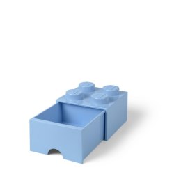 LEGO(R) pojemnik klocek z szufladą czwórka błękitny