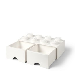 LEGO(R) pojemnik klocek z szufladami ósemka biały