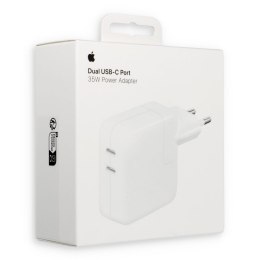 Oryginalna ładowarka sieciowa Apple MW2K3ZM/A 2x Typ C 35W biała blister