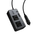 Rozdzielacz gniazda zapalniczki Hoco 2 porty max 200W PD66W/1C2A Z66 czarna