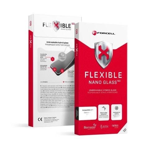 Szkło hybrydowe do Samsung S26 ULTRA Forcell Flexible 5D czarne (Hot Bending - działający czytnik)