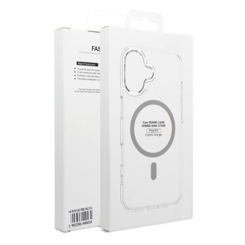 Etui na Samsung A36 Frame Clear Hybrid Mag Cover zgodny z MagSafe transparentne