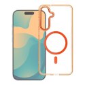Etui na Samsung A37 Frame Cleear Hybrid Mag Cover zgodny z MagSafe pomarańczowe