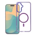 Etui na Samsung A57 Frame Clear Hybrid Mag Cover zgodny z MagSafe fioletowe