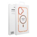 Etui na Samsung A57 Frame Clear Hybrid Mag Cover zgodny z MagSafe pomarańczowe
