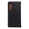 Etui z klapką na Samsung S25 Smart Pro Book skórzane czarne