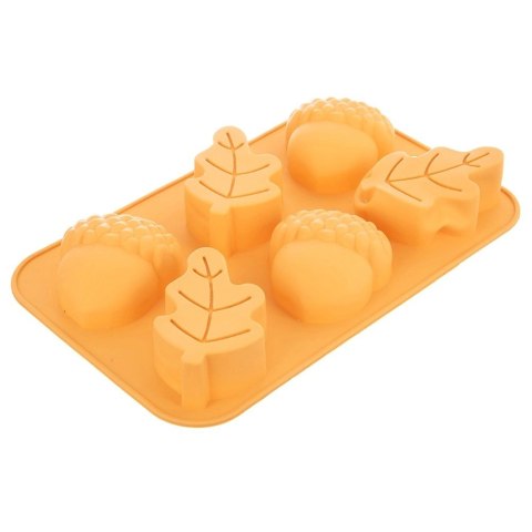 Forma Silikonowa 6 x Jesienne Liście Żołędzie do Ciastek ORION
