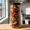 Pojemnik na produkty sypkie szklany z pokrywką 1,4 l