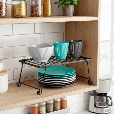 Półka Wkład do Szafki Kuchennej Składana Metal Loft 36 cm Czarna