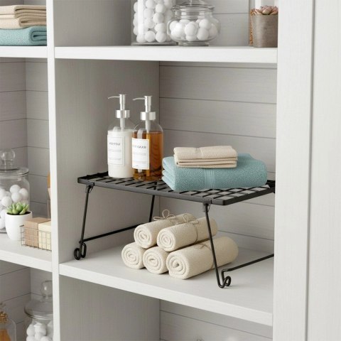 Półka Wkład do Szafki Kuchennej Składana Metal Loft 36 cm Czarna