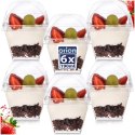 Pucharki z Pokrywkami 180ml Zestaw 6 szt. na Słodki Stół ORION Musy