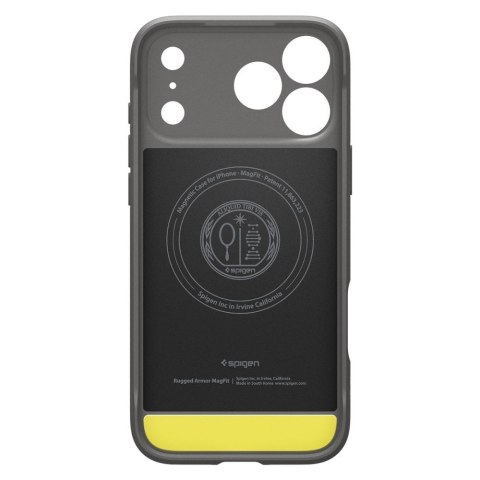 SPIGEN futerał RUGGED ARMOR MAG kompatybilny z MagSafe do IPHONE 17 Pro Max gray