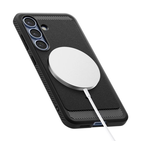 SPIGEN futerał RUGGED ARMOR MAG kompatybilny z MagSafe do SAMSUNG S25 matte black