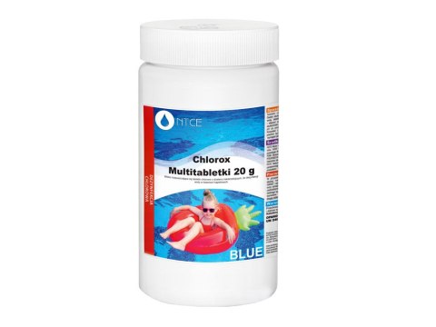 Tabletki do basenu Chlorox 50szt. 20 g CHEMIA BASENOWA 1kg MULTIFUNKCYJNE