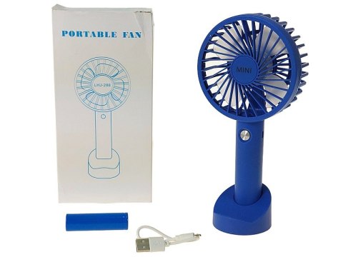 Wentylator wiatrak przenośny 22 x 11 x 4cm z kablem usb akumularor