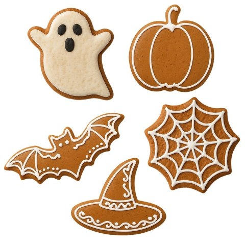 Wykrawacze do Ciastek Zestaw 6 szt. Stal ORION Halloween Dynia Zmywarka
