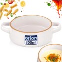 Bulionówka Ceramiczna z 2 Uchwytami Miska do Zupy Kremu 800ml ORION