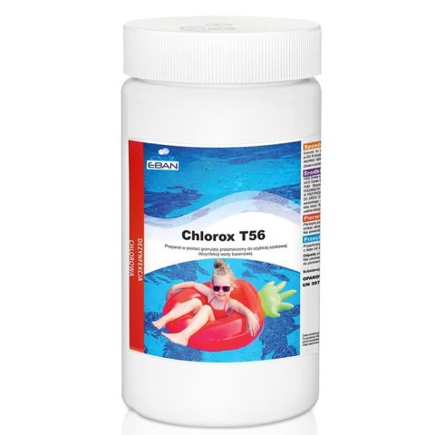 Chlorox T56 granulat 1kg - szybka szokowa dezynfekcja wody basenowej BA0580