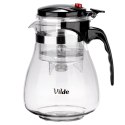 Dzbanek Szklany VILDE Zaparzacz 1,65 L System Spustowy Gorące Zimne