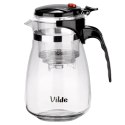 Dzbanek Szklany VILDE Zaparzacz 960 ml System Spustowy Gorące Zimne
