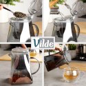 Dzbanek Zaparzacz Szkło 880 ml System Spustowy Kwadratowy VILDE