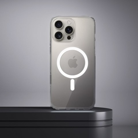 Etui na iPhone 16 PRO MAX Clear Mag Cover Elite (Str / NIEŻÓŁKNĄCY / Camera Control Button) zgodne z MagSafe transparentne