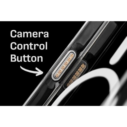 Etui na iPhone 16 PRO MAX Clear Mag Cover Elite (Str / NIEŻÓŁKNĄCY / Camera Control Button) zgodne z MagSafe transparentne