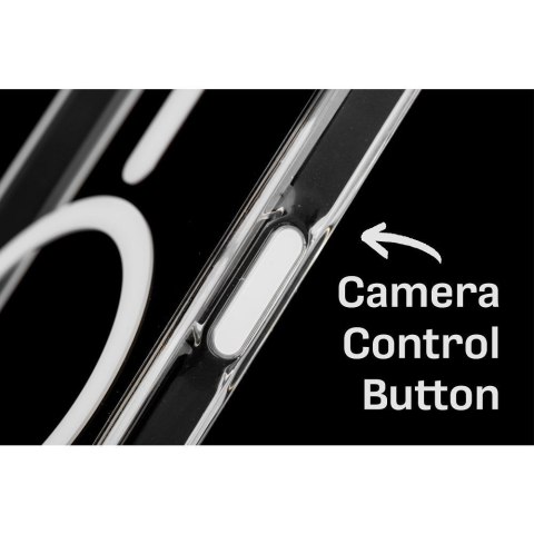 Etui na iPhone 16 PRO MAX Clear Mag Cover Elite (Str / NIEŻÓŁKNĄCY / Camera Control Button) zgodne z MagSafe transparentne