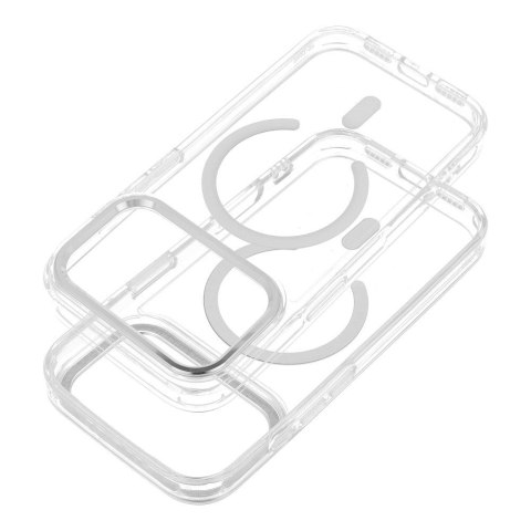 Etui na iPhone 17 Frame Clear Hybrid Mag Cover zgodny z MagSafe transparentne