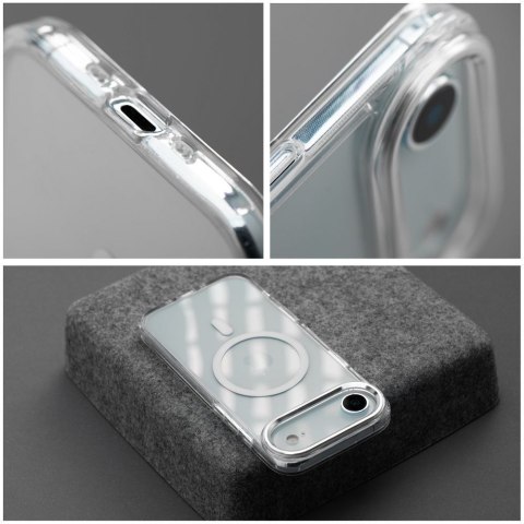 Etui na iPhone 17 Frame Clear Hybrid Mag Cover zgodny z MagSafe transparentne