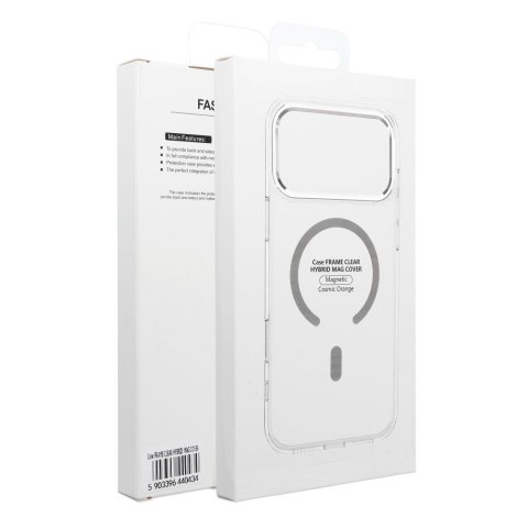 Etui na iPhone 17 Frame Clear Hybrid Mag Cover zgodny z MagSafe transparentne