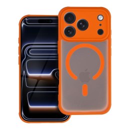 Etui na iPhone 17 Pro Max / 18 Pro Max (low camera edge) Full Matte Mag Cover zgodne z MagSafe pomarańczowe