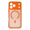 Etui na iPhone 17 Pro Max / 18 Pro Max (low camera edge) Full Matte Mag Cover zgodne z MagSafe pomarańczowe