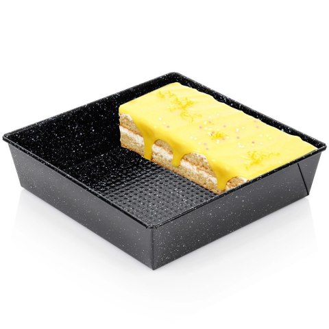 Forma Kwadratowa do Pieczenia 24 cm Stal Granitowa Nieprzywierająca