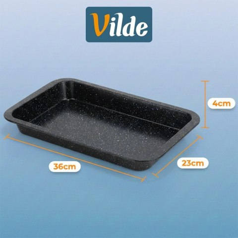 Forma do Pieczenia Prostokątna VILDE 36 x 23 cm z Pokrywą Granitowa