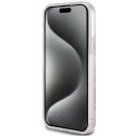 GUESS futerał do IPHONE 15 kompatybilny z MagSafe GUHMP15SHGCUSTGP (IML GCUBE) różowy