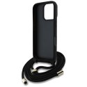 GUESS futerał do IPHONE 16 Pro Max GUHCP16XP4GMGCRK (CBDY PU 4G Big Logo W/Cord Strap) czarny