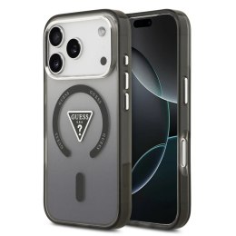 GUESS futerał do IPHONE 17 Pro kompatybilny z MagSafe GUHMP17LHGTMLCGK (IML Gradient W/ Triangle Logo) czarny