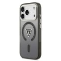 GUESS futerał do IPHONE 17 Pro kompatybilny z MagSafe GUHMP17LHGTMLCGK (IML Gradient W/ Triangle Logo) czarny