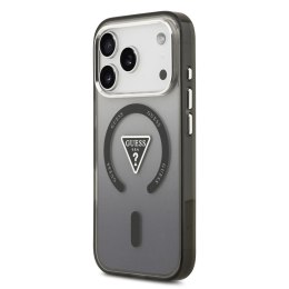 GUESS futerał do IPHONE 17 Pro kompatybilny z MagSafe GUHMP17LHGTMLCGK (IML Gradient W/ Triangle Logo) czarny