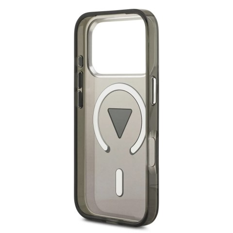 GUESS futerał do IPHONE 17 Pro kompatybilny z MagSafe GUHMP17LHGTMLCGK (IML Gradient W/ Triangle Logo) czarny